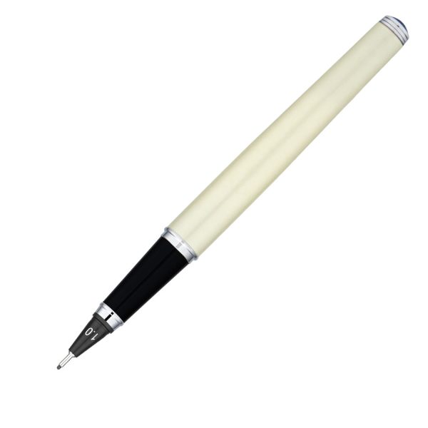 Stylo-feutre en laque blanc brillant