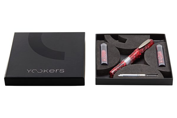 Résine marbrée noire et rouge – Image 3